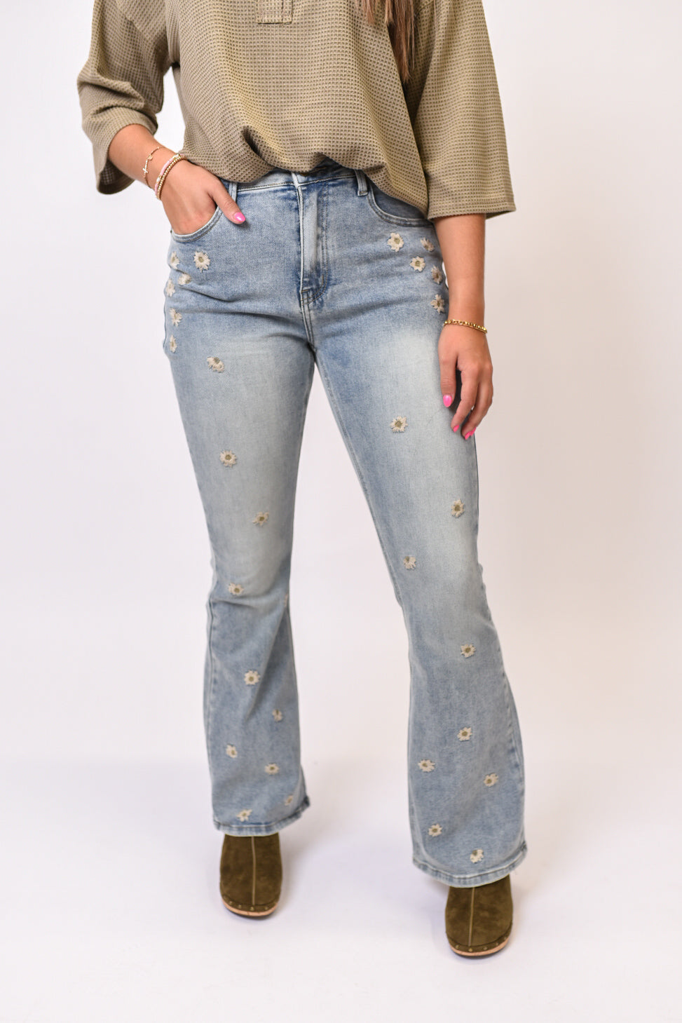 Oli & Hali Faded Daisies Denim