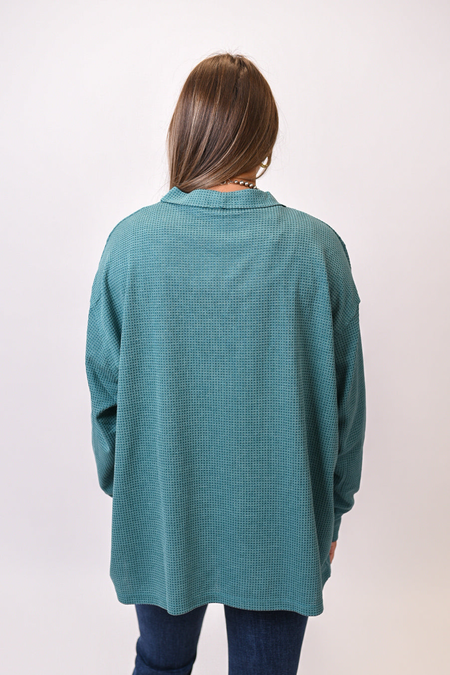 Rustic Morning Waffle Knit Cardigan