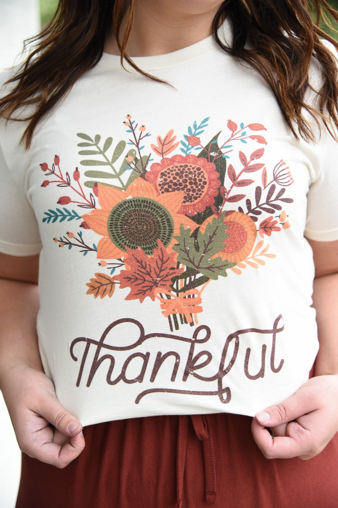 Thankful Floral Graphic Tee