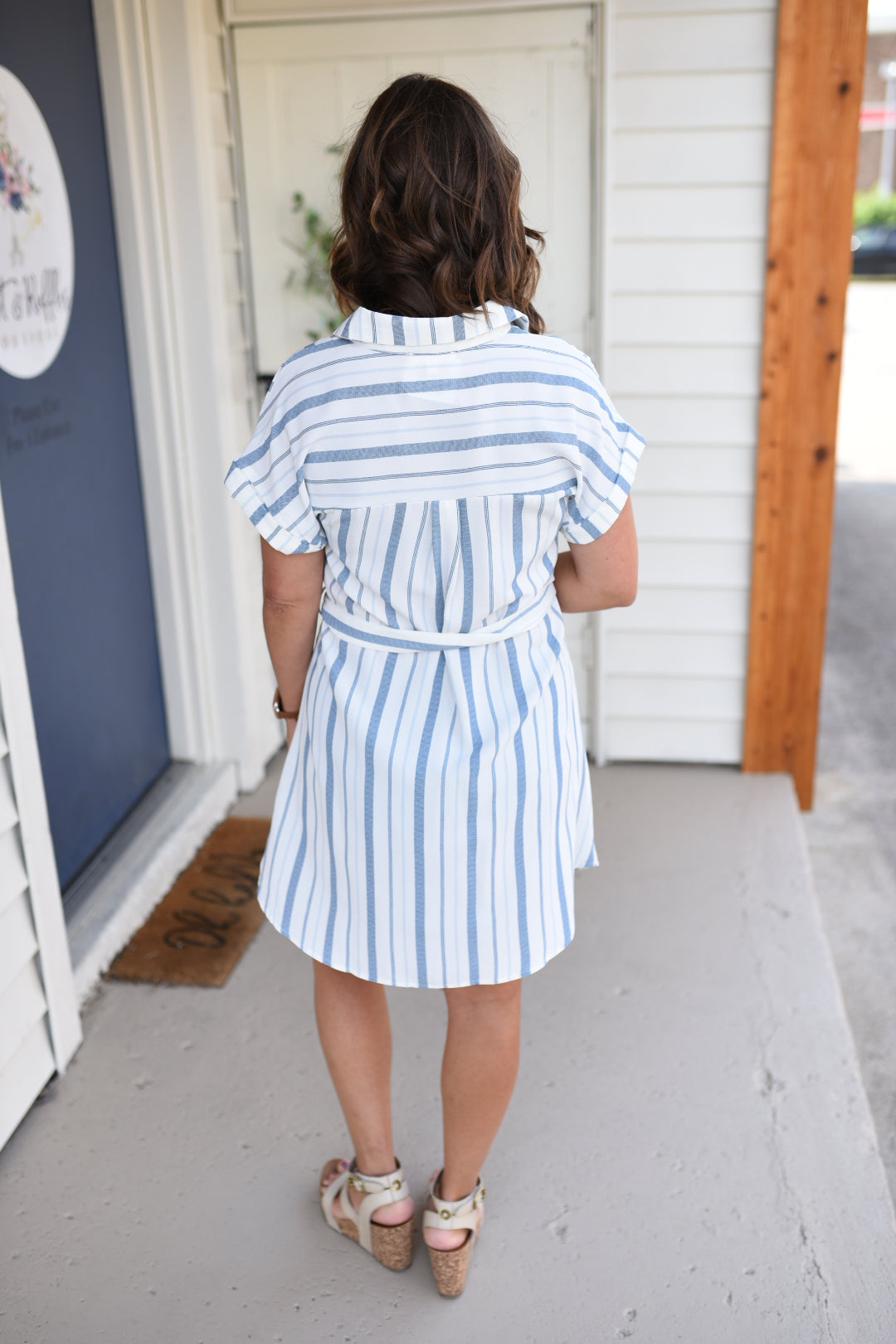 Meet Me at the Dock Striped Dress