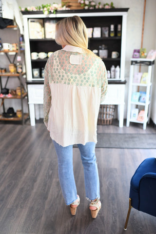 Fresh And Fun Sheer Lace Shacket