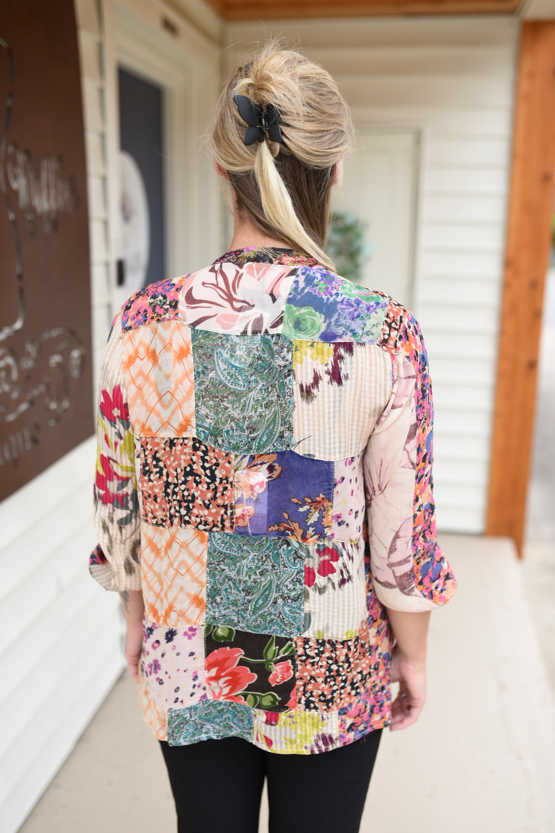 Beautiful Flow Mixed Print Kimono