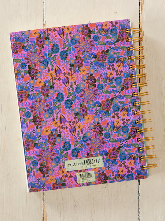 Daily To-Do List Planner - Blue Folk Flower