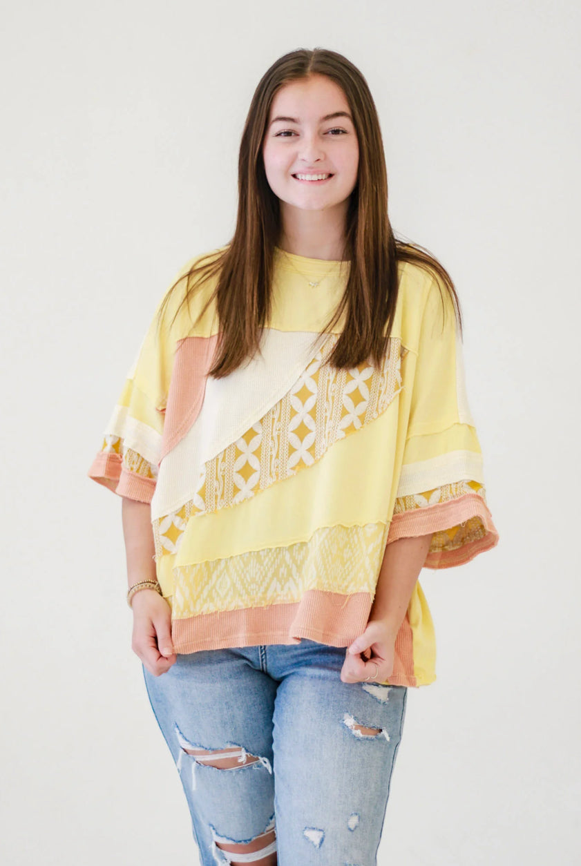 Hello Sunshine Top in Yellow Oli and Hali