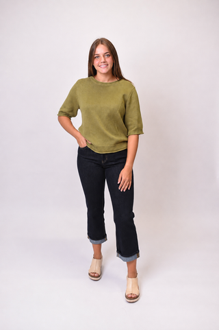 Slow Morning Sweater in Olive