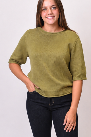 Slow Morning Sweater in Olive