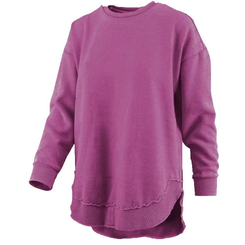 Elevated Style Pullover Round Hem