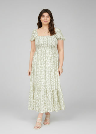 Garden Path Midi Dress Curvy
