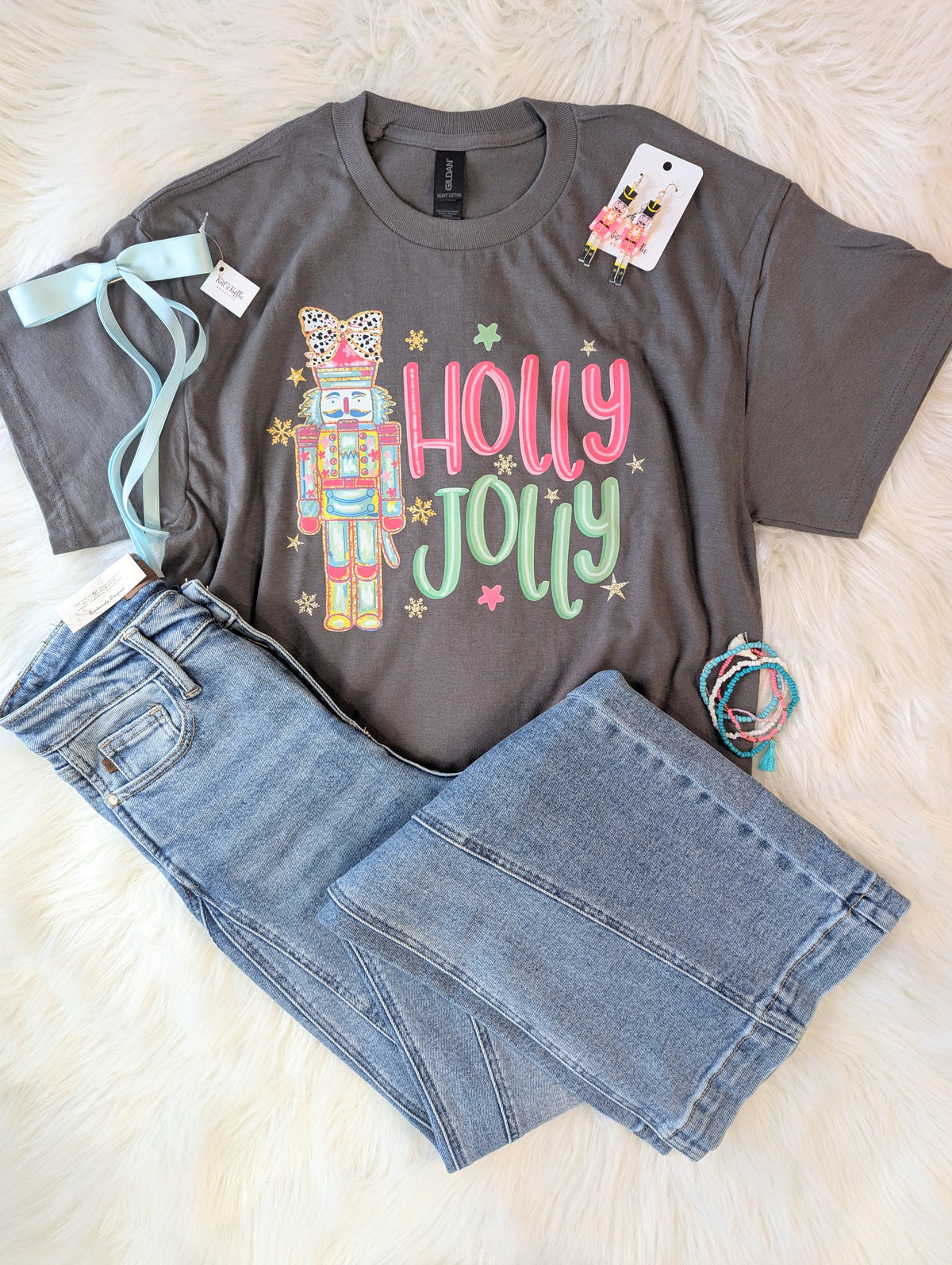 Holly Jolly Nutcracker Graphic Tee