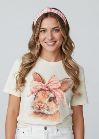Coquette Easter Bunny Graphic Tee