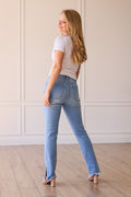 The Jane Side Split Hem Jeans