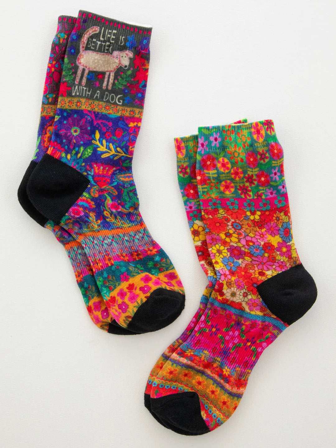 Printed Weekend Sock Set -Better With a Dog