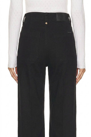 Blackout Control Top Cropped Wide Leg Denim