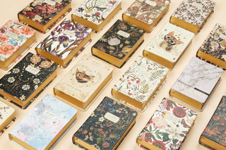 A7 Vegan Leather Pocket Planner - Peonies - Shop Rust & Ruffles