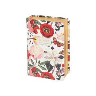 A7 Vegan Leather Pocket Planner - Peonies - Shop Rust & Ruffles