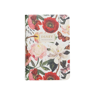 A7 Vegan Leather Pocket Planner - Peonies - Shop Rust & Ruffles