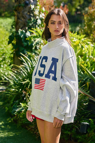 USA/America Reversible Graphic Sweatshirt
