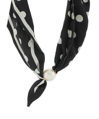 Accented Pearl Scarf Necklace - Shop Rust & Ruffles