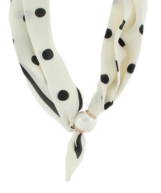 Accented Pearl Scarf Necklace - Shop Rust & Ruffles