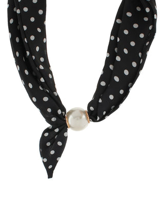 Accented Pearl Scarf Necklace - Shop Rust & Ruffles
