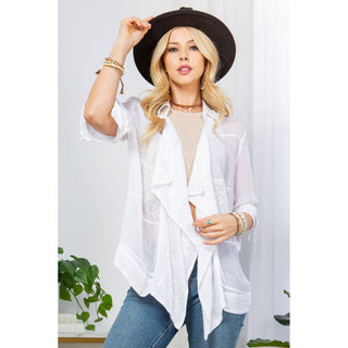 Sunset Serenade Kimono in White