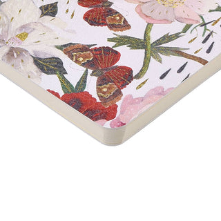 Vegan Leather Notebook - Peonies