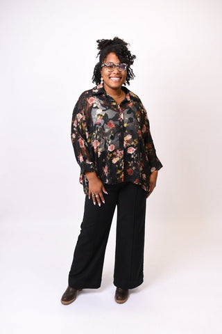 After Hours Floral Blouse - Shop Rust & Ruffles
