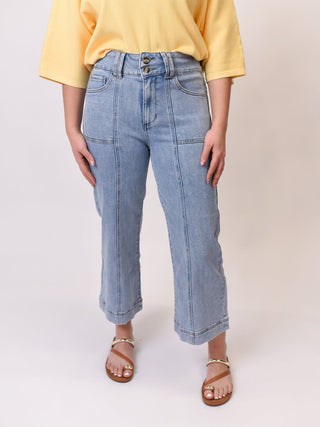 All Day Wide Leg Crop Mica Jeans - Shop Rust & Ruffles