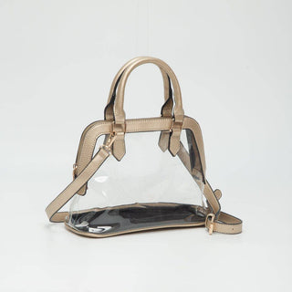 Analise Clear Satchel/Crossbody Bag: Black - Shop Rust & Ruffles