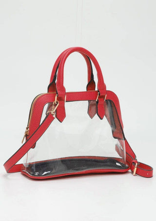 Analise Clear Satchel/Crossbody Bag: Black - Shop Rust & Ruffles