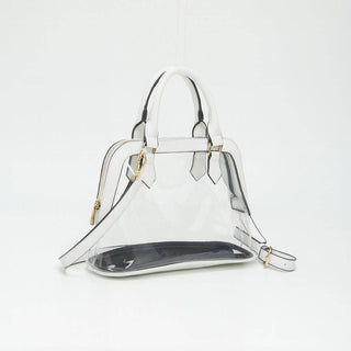 Analise Clear Satchel/Crossbody Bag: Black - Shop Rust & Ruffles