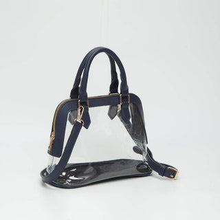 Analise Clear Satchel/Crossbody Bag: Black - Shop Rust & Ruffles
