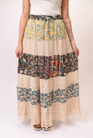 Aria Tiered Boho Maxi Skirt - Shop Rust & Ruffles