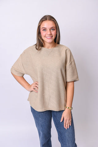 Autumn Haze Top in Mocha - Shop Rust & Ruffles
