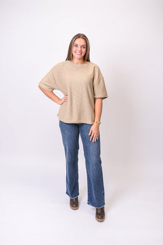 Autumn Haze Top in Mocha - Shop Rust & Ruffles