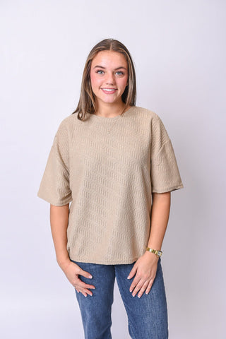 Autumn Haze Top in Mocha - Shop Rust & Ruffles
