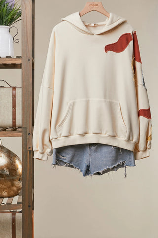 Celestial Sky Patchwork Hoodie