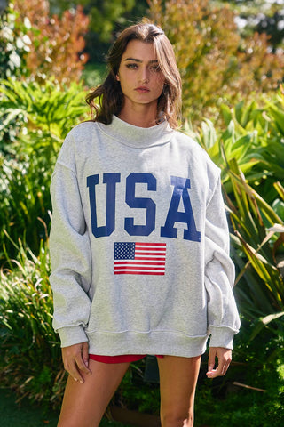 USA/America Reversible Graphic Sweatshirt