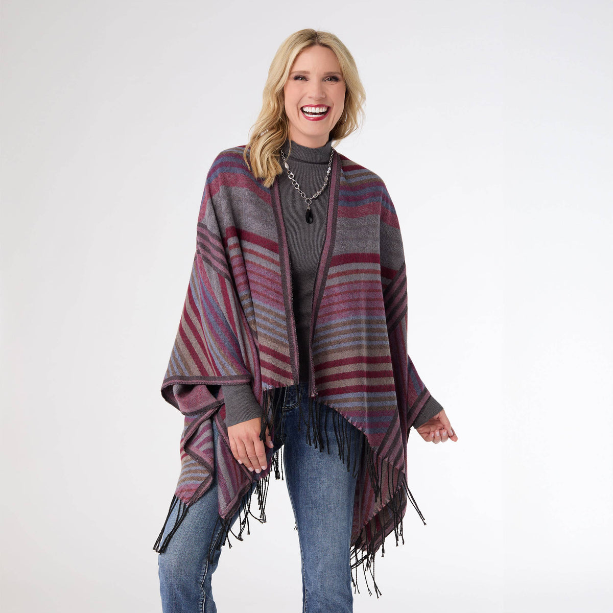 Novara Striped Wrap- One Size