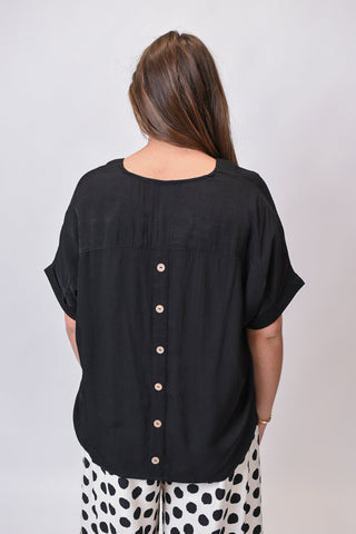 Back Story Blouse in Black - Shop Rust & Ruffles