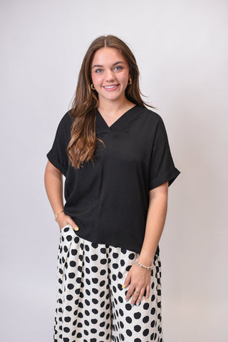 Back Story Blouse in Black - Shop Rust & Ruffles