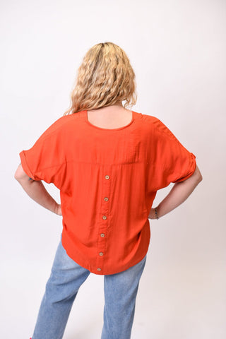 Back Story Blouse in Red - Shop Rust & Ruffles