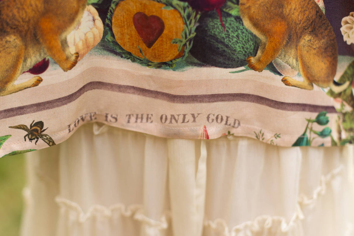 Market Of Stars Stay Gold Cropped Kimono