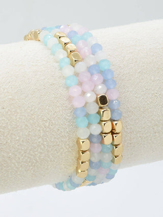 Beaded Bracelet Stack - Cotton Candy - Shop Rust & Ruffles