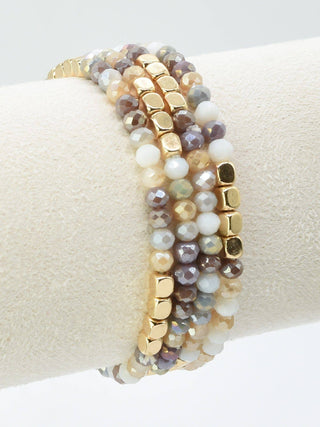Beaded Bracelet Stack - Greyscale - Shop Rust & Ruffles