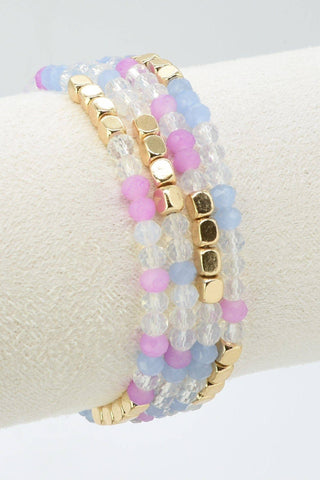 Beaded Bracelet Stack - Peri Bloom - Shop Rust & Ruffles