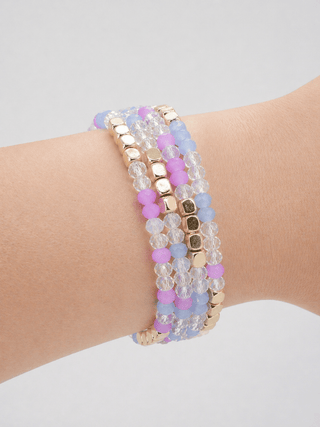 Beaded Bracelet Stack - Peri Bloom - Shop Rust & Ruffles