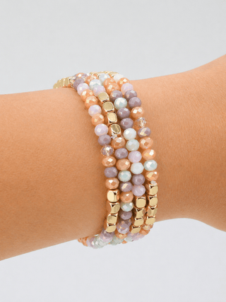 Beaded Bracelet Stack - Sunset - Shop Rust & Ruffles