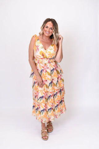 Bloom Theory Midi Dress - Shop Rust & Ruffles