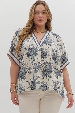 Blooming at Night Blouse in Curvy - Shop Rust & Ruffles
